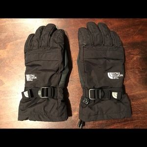 The North Face black hyvent gloves youth Large
